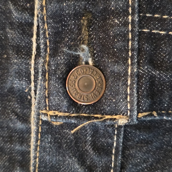 Levi Strauss 559 Jeans Size 34X34 Dark Blue - Picture 4 of 12